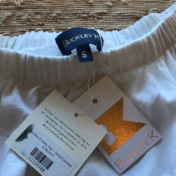NWT Buckley K Hada Top in Ivory /Carnival size s - Picture 5 of 7